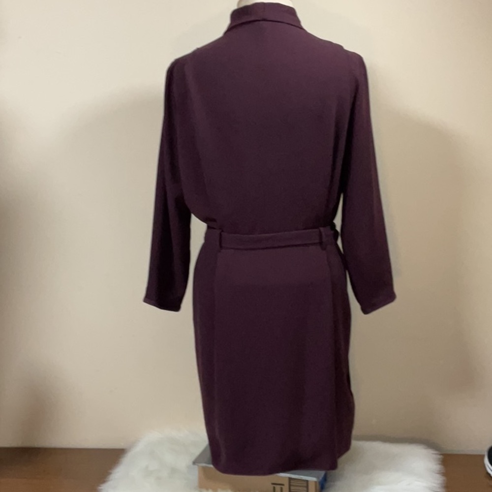 Wilfred Franca Burgundy Wrap Dress Size 4 - Picture 5 of 8
